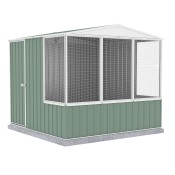 Gable roof Aviary Kit 2.26mW x 2.22mD x 2.00mH Pale Eucalypt